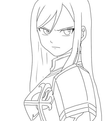 fairy tail coloring pages anime